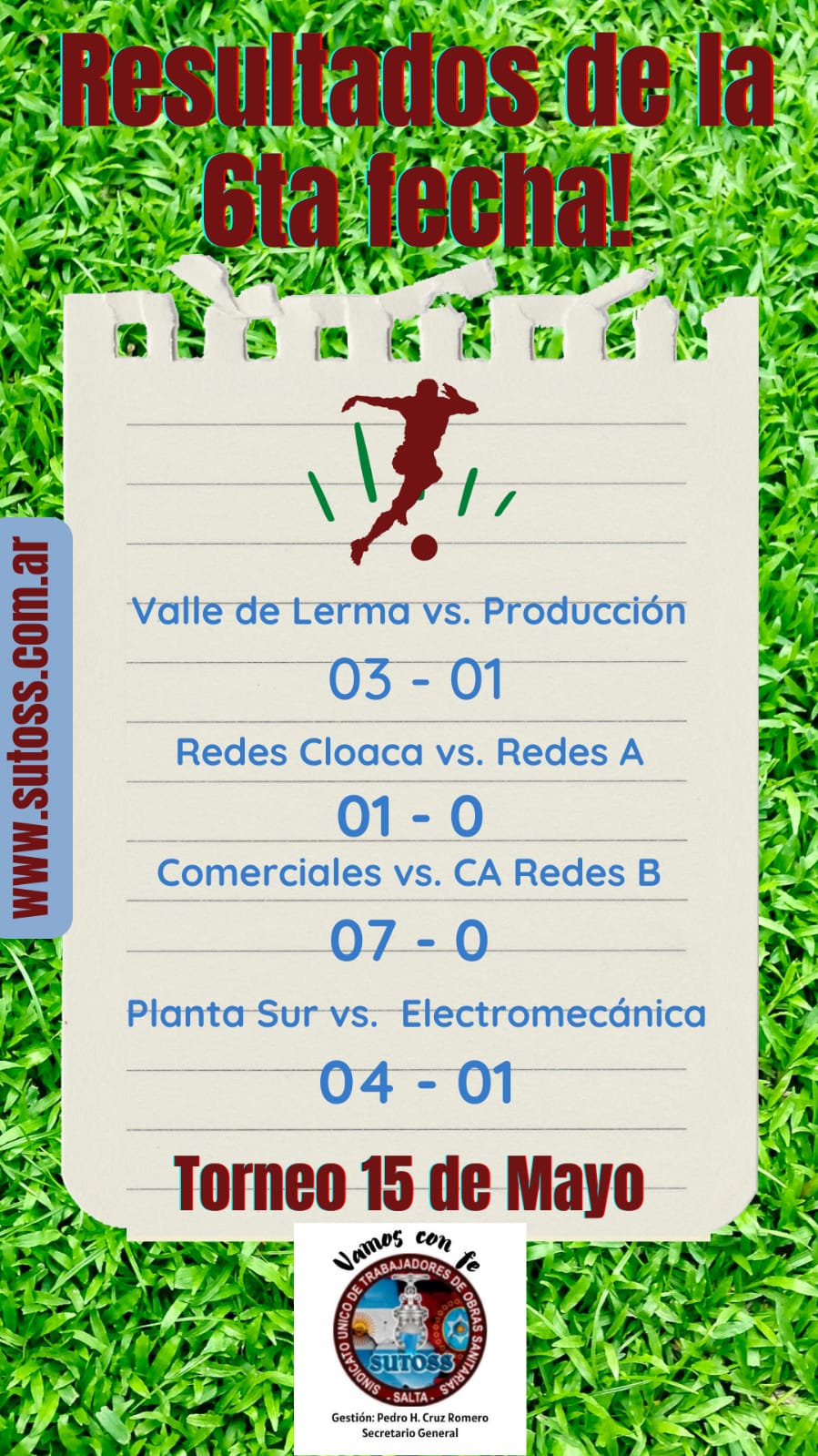 SEXTA FECHA TORNEO «15 DE MAYO»