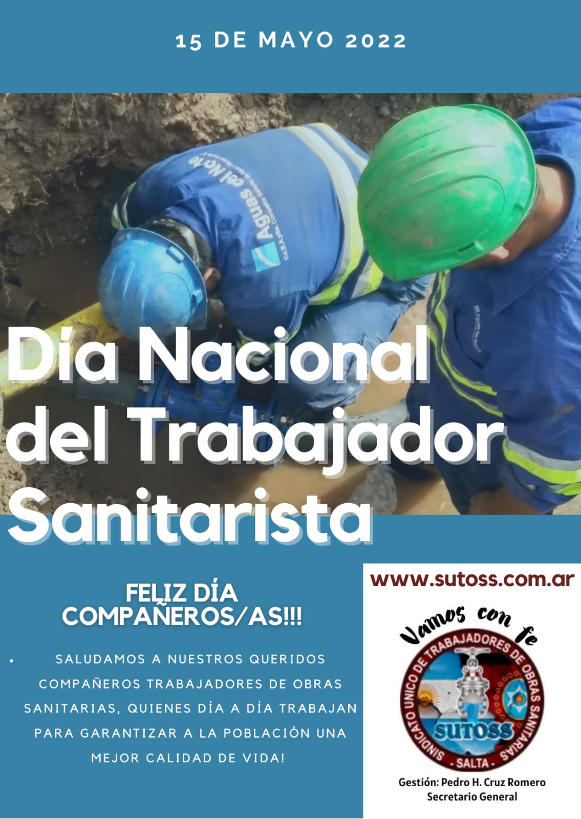 INOLVIDABLE NOCHE PARA LA FAMILIA SANITARISTA