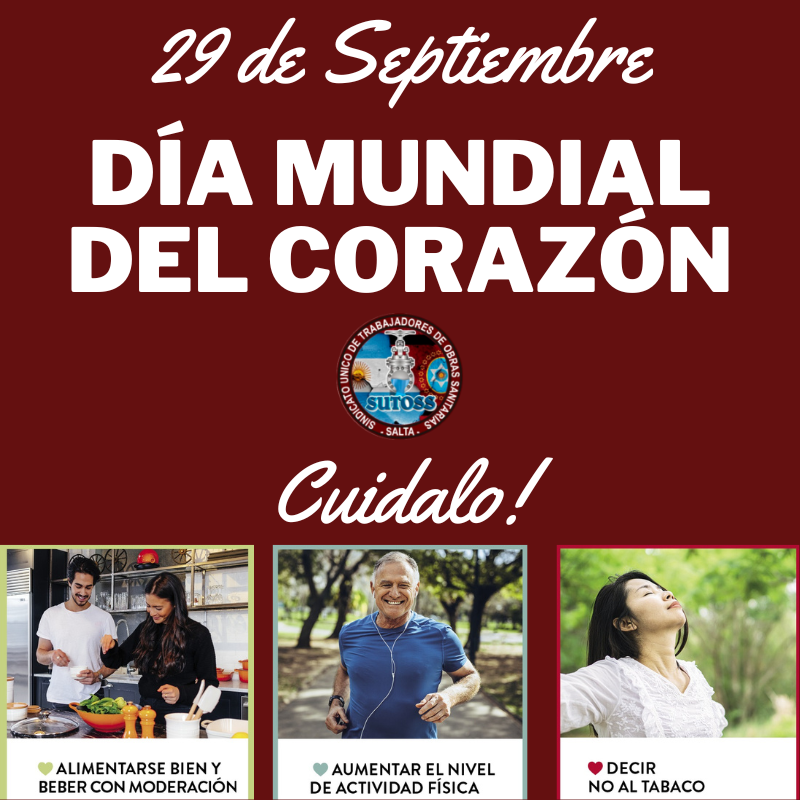 29 de Septiembre. DÍA MUNDIAL DEL CORAZÓN