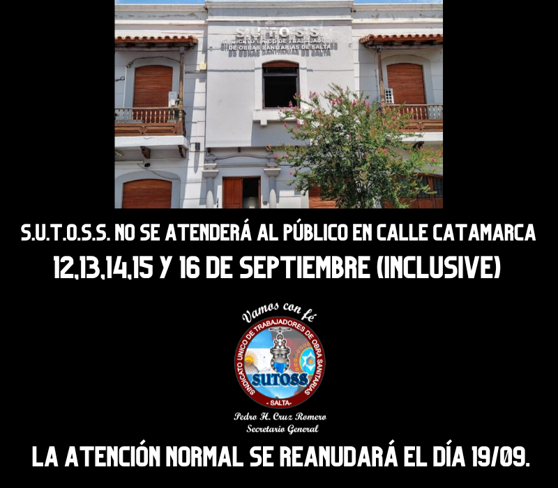 ¡APROVECHAMOS EL FERIADO PARA CONTINUAR NUESTRAS OBRAS!