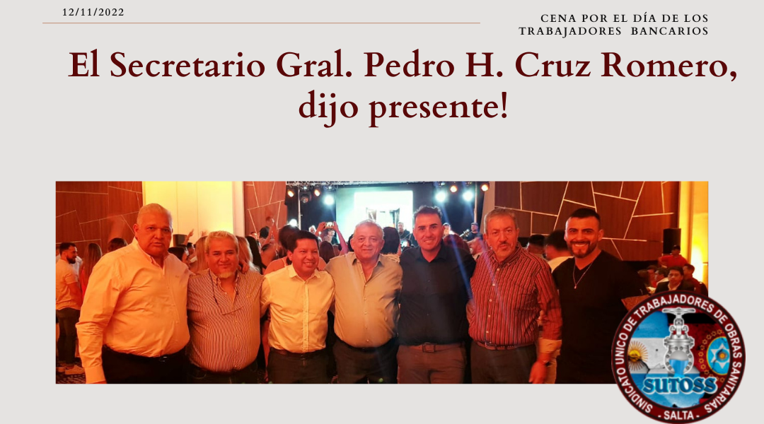 CENA POR EL DÍA DE LOS TRABAJADORES BANCARIOS