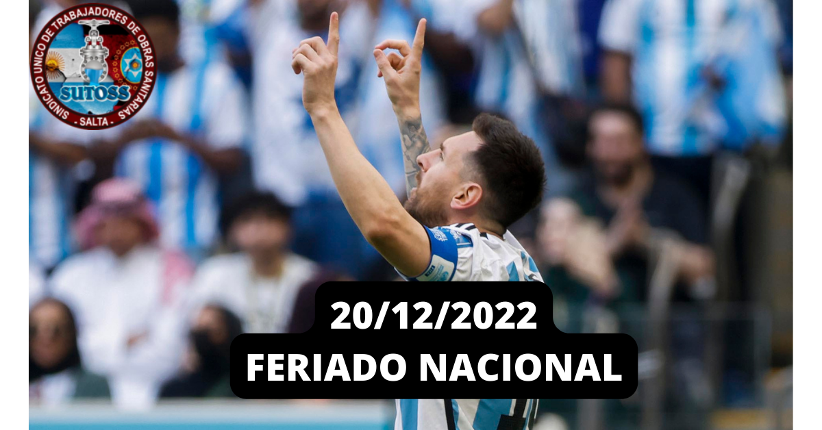MARTES 20/12 FERIADO NACIONAL