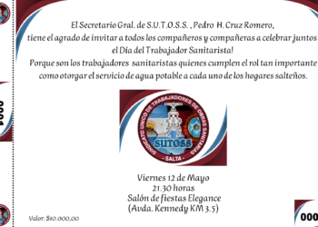 GRAN CENA SHOW POR EL DÍA DEL TRABAJADOR SANITARISTA