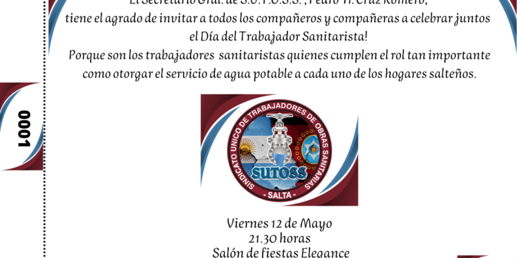 GRAN CENA SHOW POR EL DÍA DEL TRABAJADOR SANITARISTA