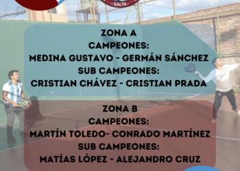 FINALIZÓ EL TORNEO DE PADLE POR EL DÍA DEL PADRE