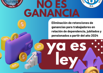 ELIMINACIÓN DE RETENCIONES DE GANANCIAS.