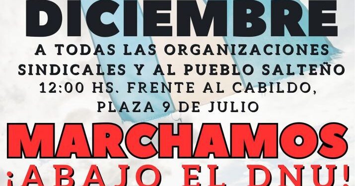 SUTOSS acompaña a la CGT en la movilización hacia la Legislatura para pedir por la derogación del DNU de Milei