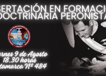 DISERTACIÓN EN FORMACIÓN DOCTRINARIA PERONISTA