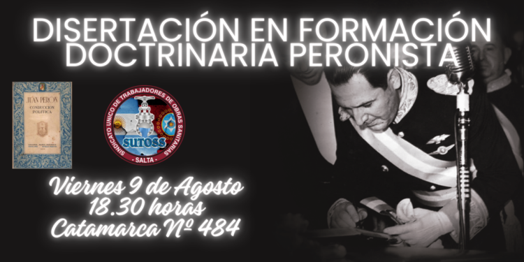 DISERTACIÓN EN FORMACIÓN DOCTRINARIA PERONISTA