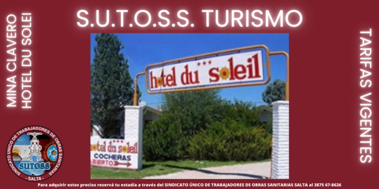 TARIFAS VIGENTES EN EL HOTEL DU SOLEI DE MINA CLAVERO