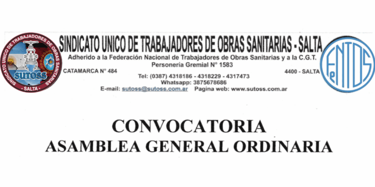 CONVOCATORIA ASAMBLEA GENERAL ORDINARIA