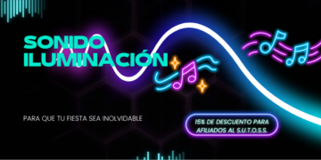 CONVENIO CON SONIDO E ILUMINACIÓN PARA TUS FIESTAS