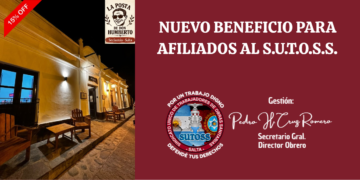 DESCUENTO PARA ADILIADOS AL SUTOSS EN SECLANTÁS