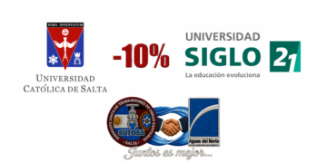 Convenios universitarios: 10 % de descuento en las cuotas para afiliados y su grupo familiar directo